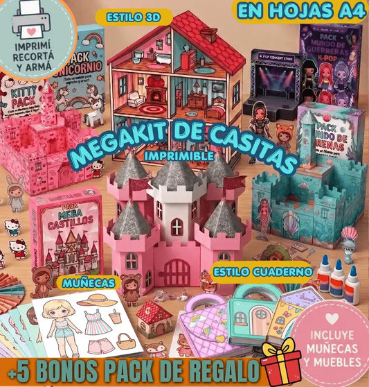 Mega Kit Casitas y Mundos Fantasticos✨️+ 5 Bonus de regalo 🎁